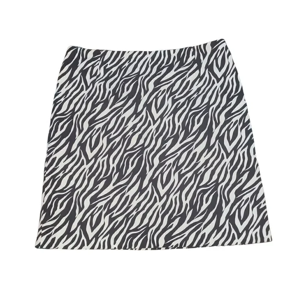 Style and co zebra print skirt